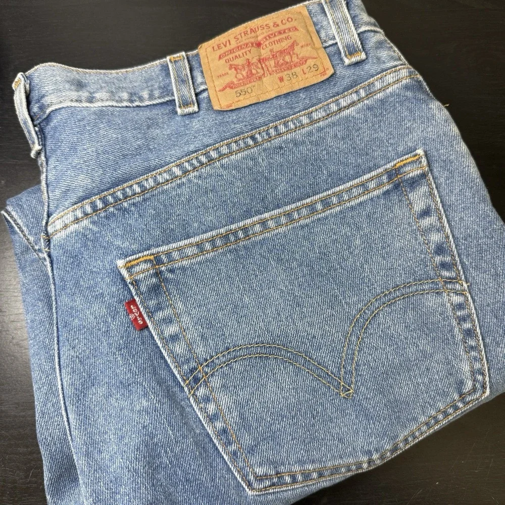 Vintage Levis 550 Jeans‎ 38x29 Fits 36x28 Red Tab Denim 100% Cotton